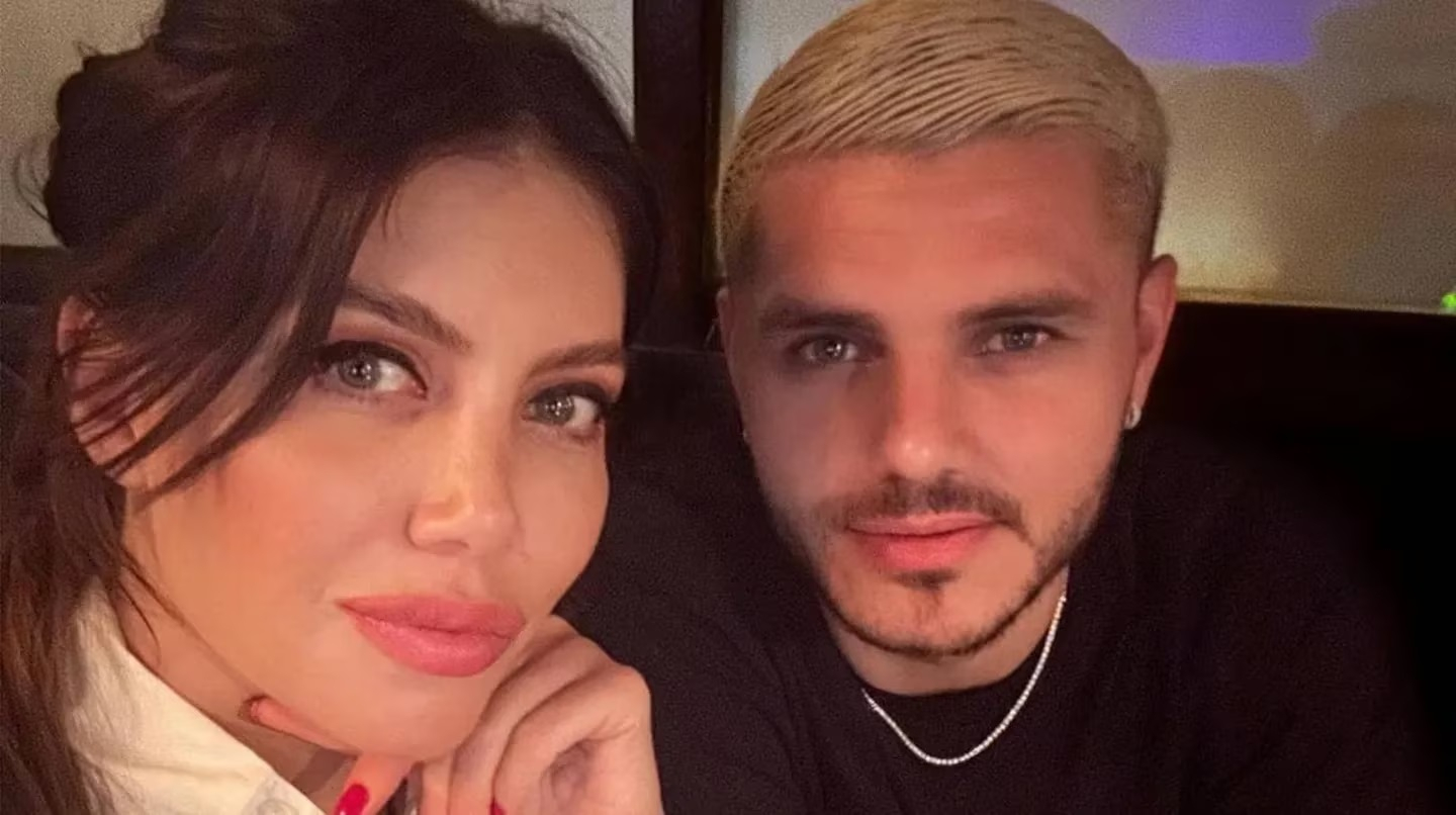 Mauro Icardi comparti una foto con Wanda Nara DelSur Diario